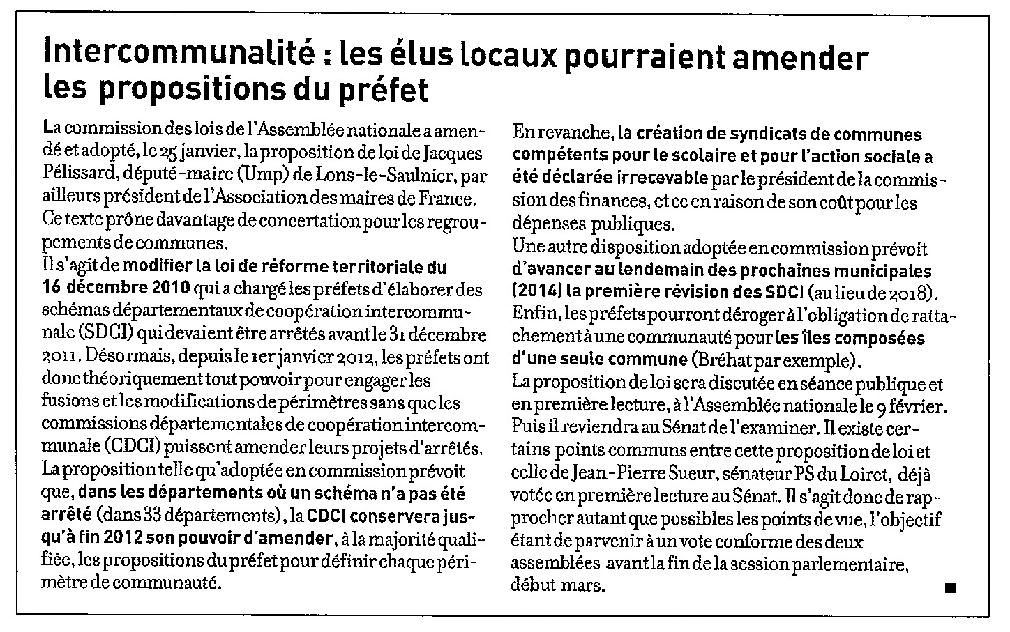 120131_LettreDuMaire_intercommunalite