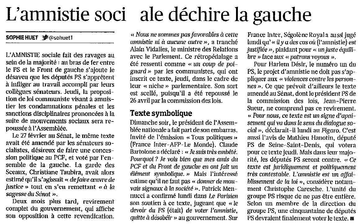 130514 LeFigaro amnestiesyndicale