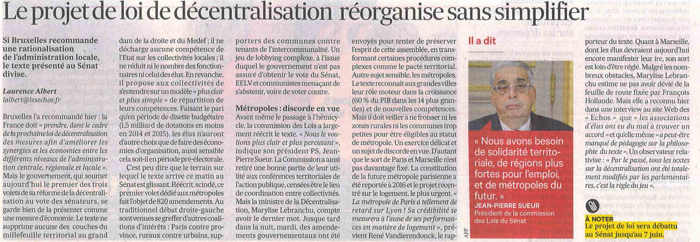 130530 LesEchos decentralisation