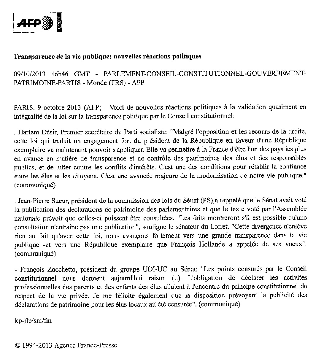 131009 afp transparence