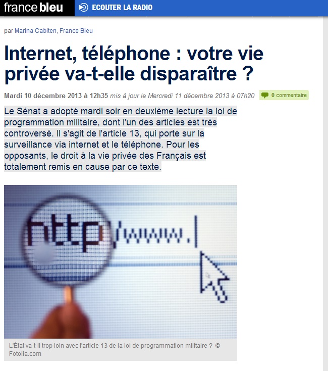 131210 FranceBleu renseignement